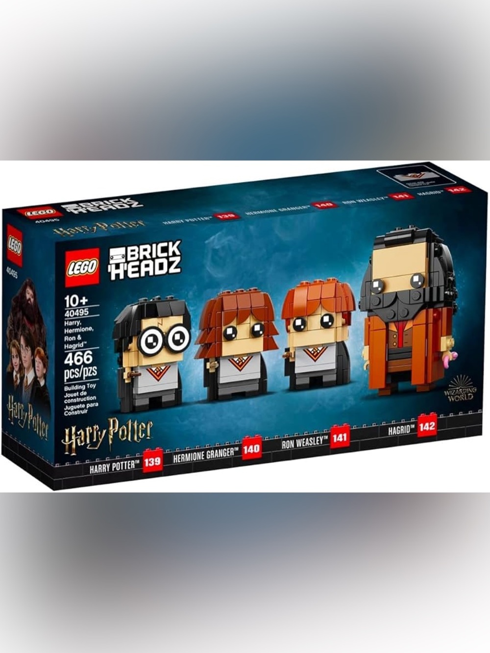 LEGO Harry Potter Brickheadz: Harry, Hermione, Ron & Hagrid 40495 Complete Set